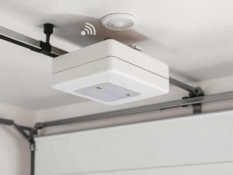 Smart WiFi garage door opener with smartphone control